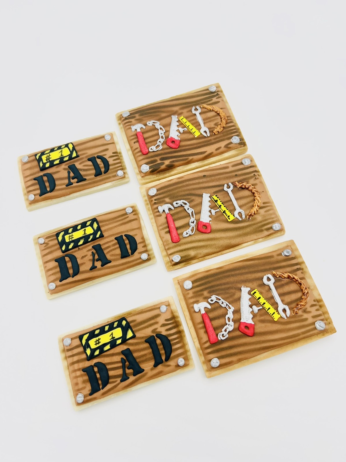 Custom hand-piped Father's Day cookies Bay Area